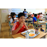 防災給食の風景